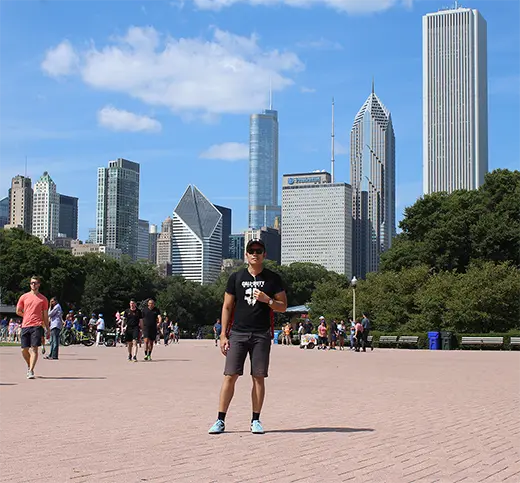 an image of me at chicago front