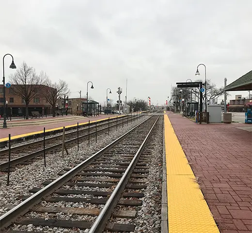 a photo of bensenville train station